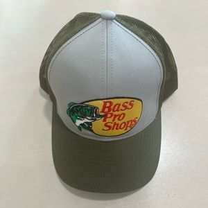 Bass Pro Shops Olive and Gray Trucker Hat